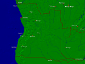 Angola Städte + Grenzen 1600x1200